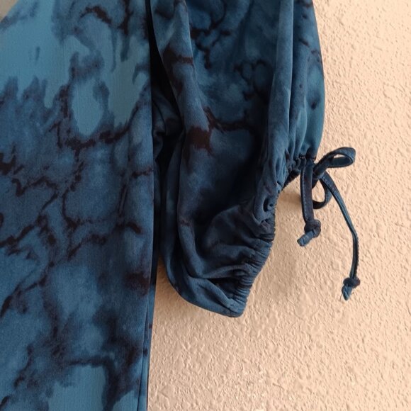 Susan Graver Regular Liquid Knit Elbow Sleeve Midi Dress , Caramel Sz  a607358 - Picture 3 of 5